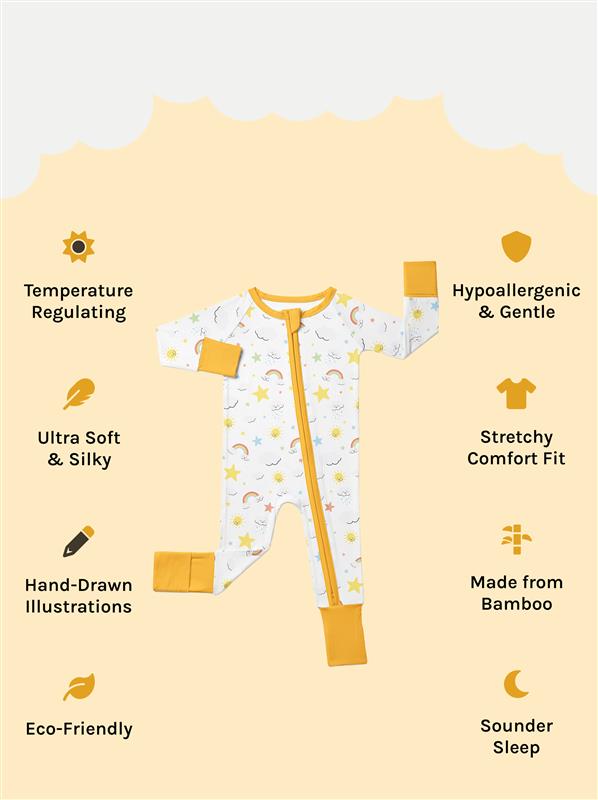 Rainbow Rascals Zip Sleepsuit