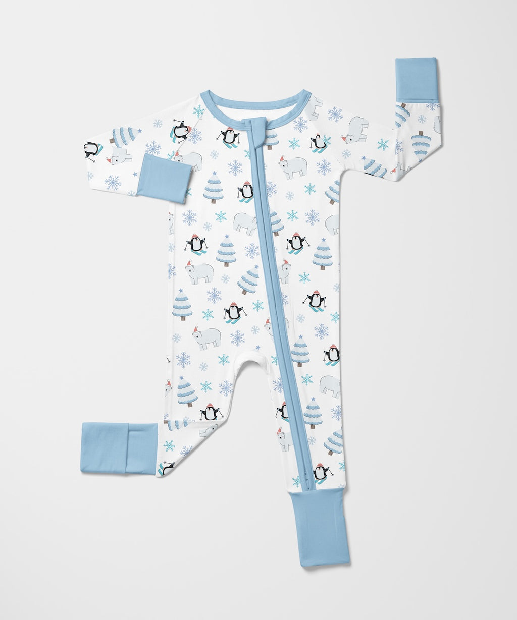 Snowy Snuggle Squad Zip Sleepsuit