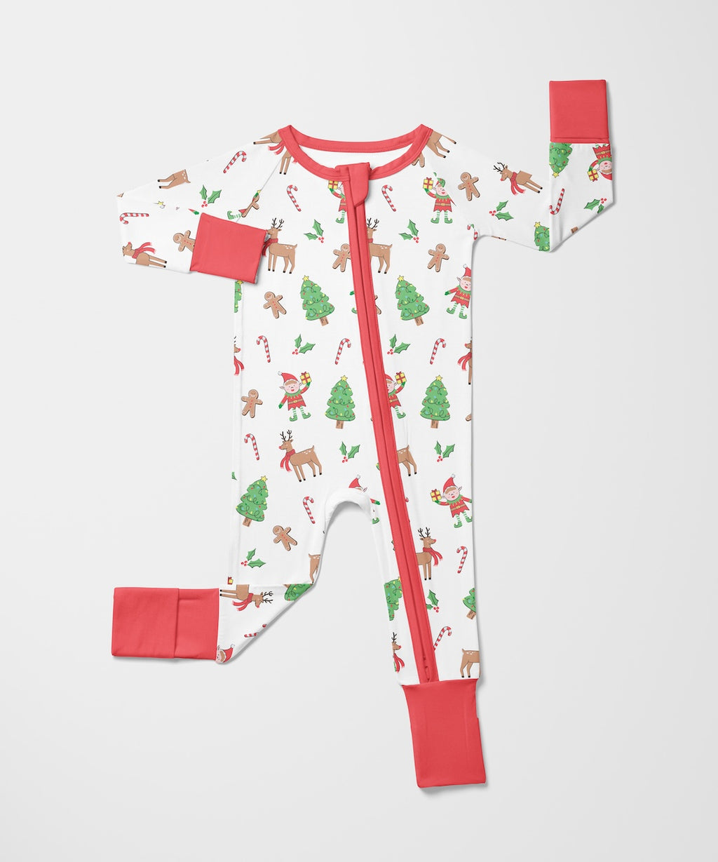 Cosy Christmas Crew Zip Sleepsuit