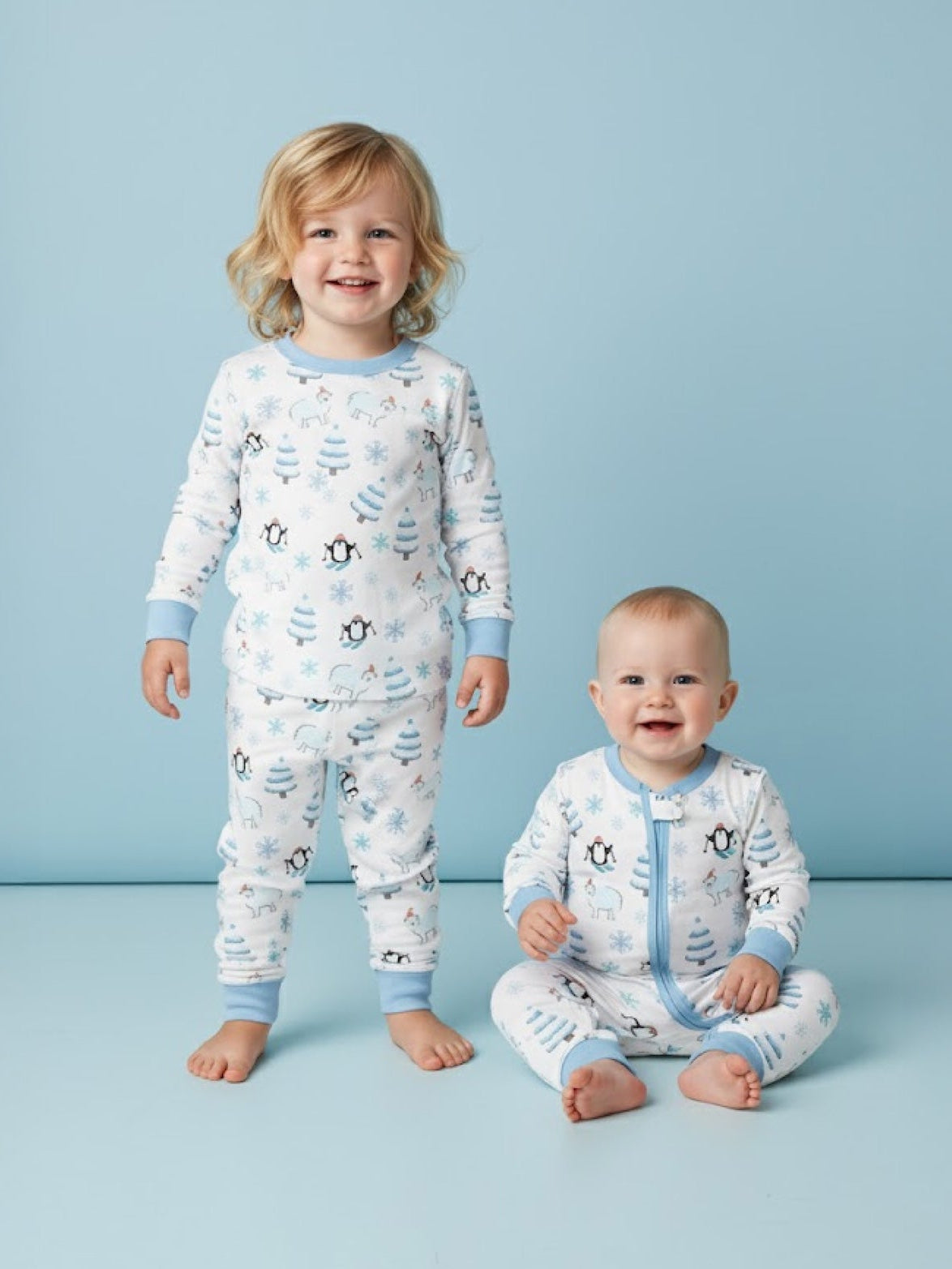 Snowy Snuggle Squad Baby & Toddler Matching Pyjamas