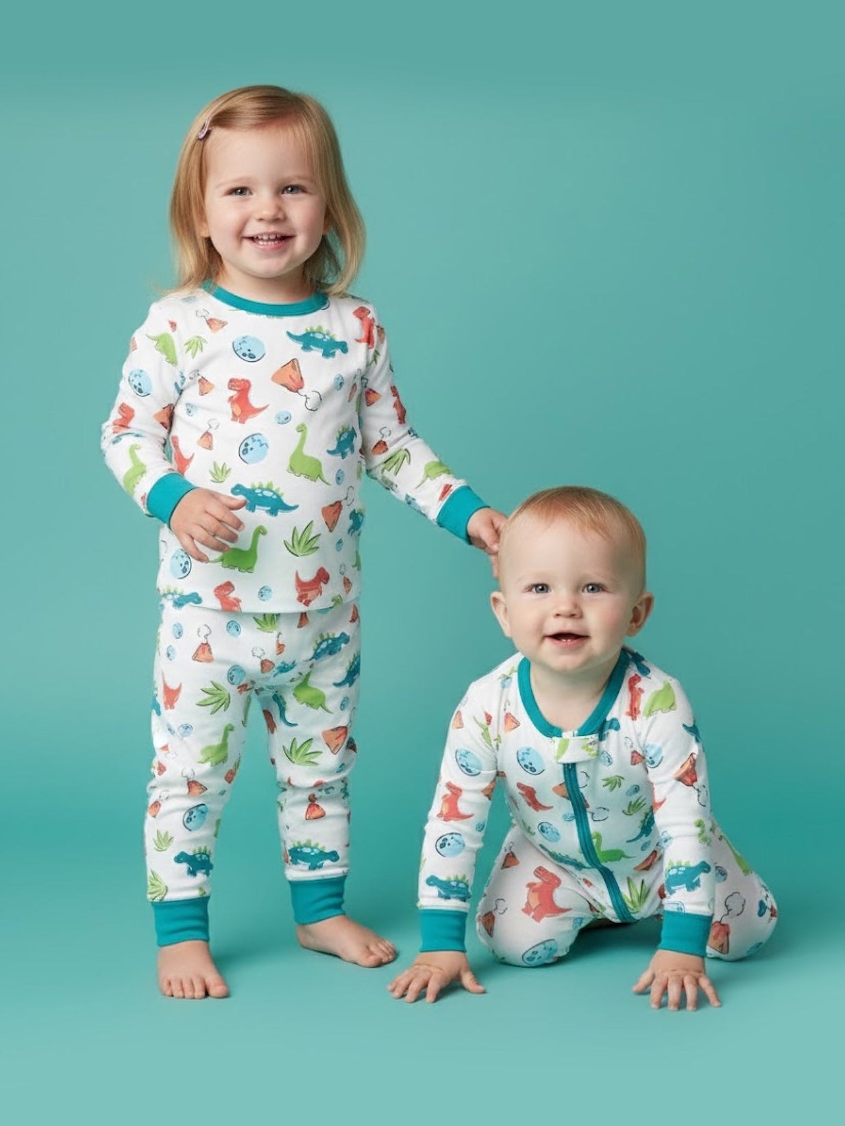 Dinosaur Dudes Baby & Toddler Matching Pyjamas