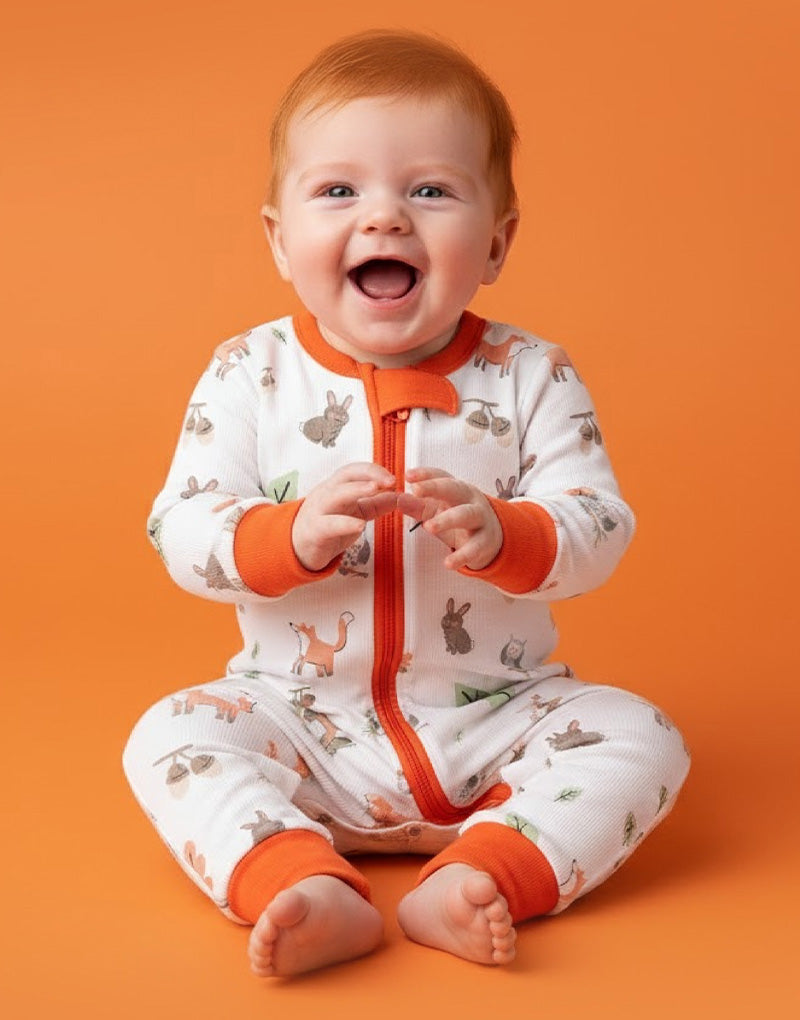 Woodland Pals Zip Sleepsuit