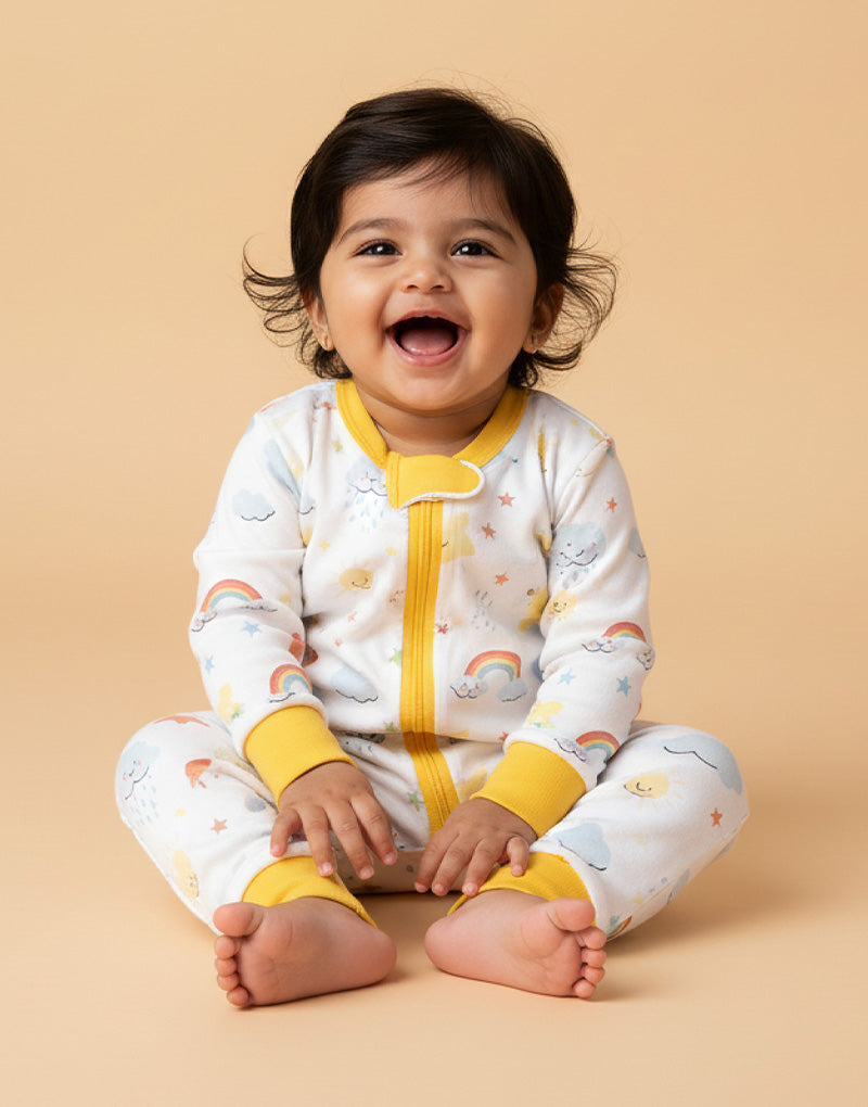 Rainbow Rascals Zip Sleepsuit