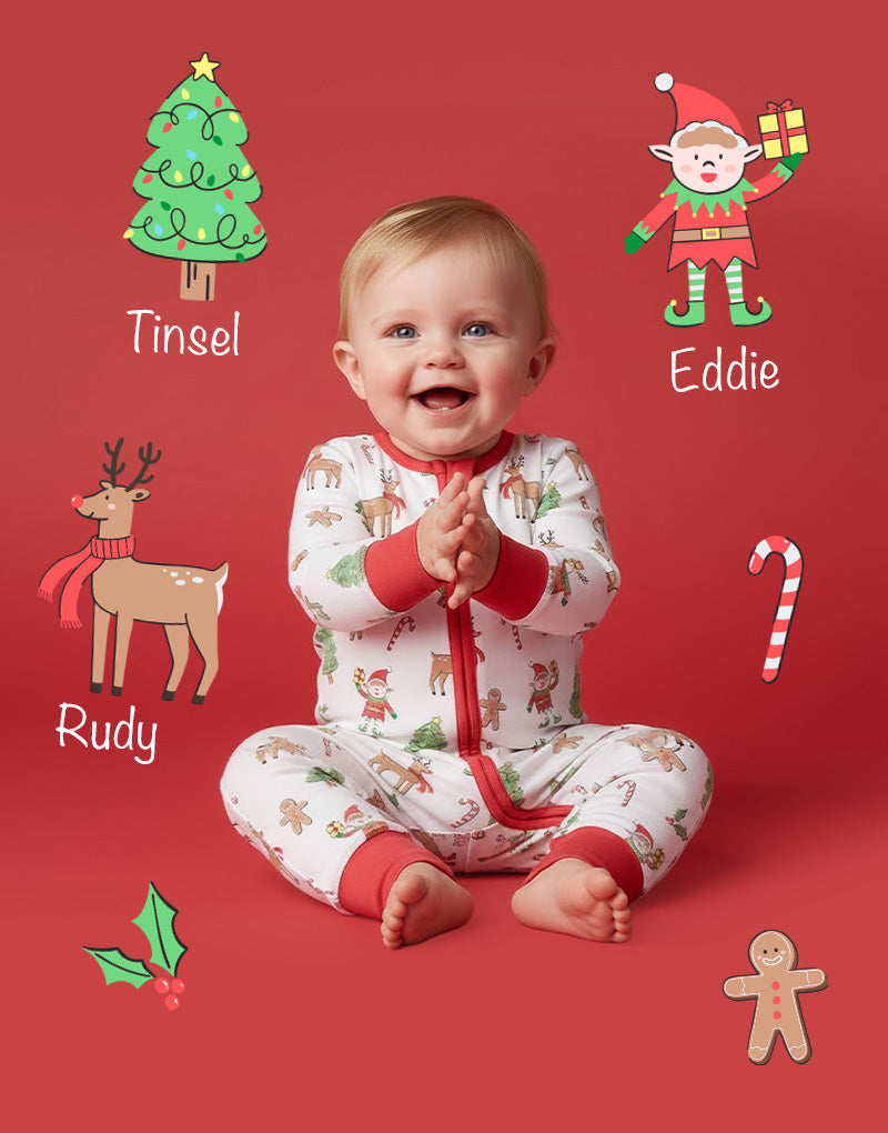 Cosy Christmas Crew Zip Sleepsuit
