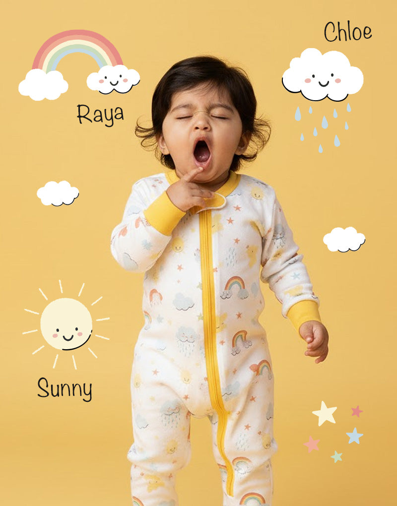 Rainbow Rascals Zip Sleepsuit