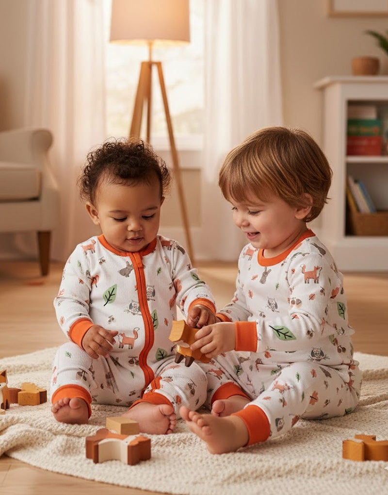 Woodland Pals Zip Sleepsuit