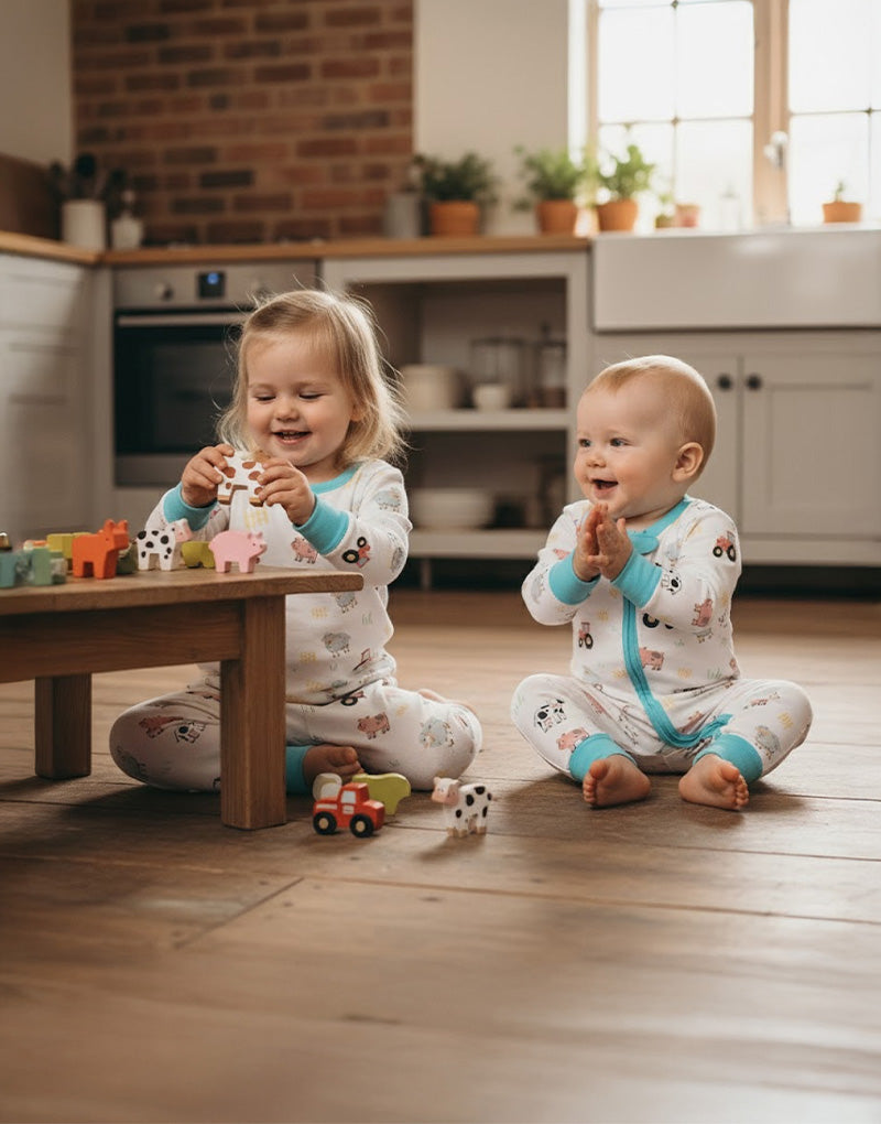 Farmyard Friends Zip Sleepsuit