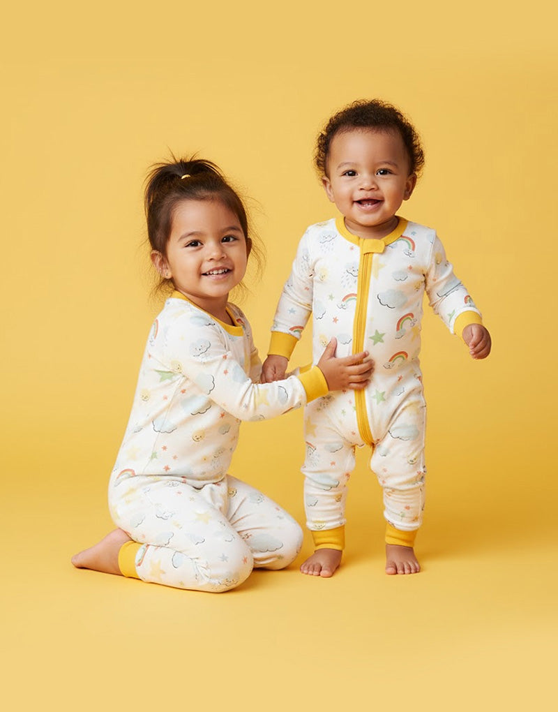 Rainbow Rascals Zip Sleepsuit