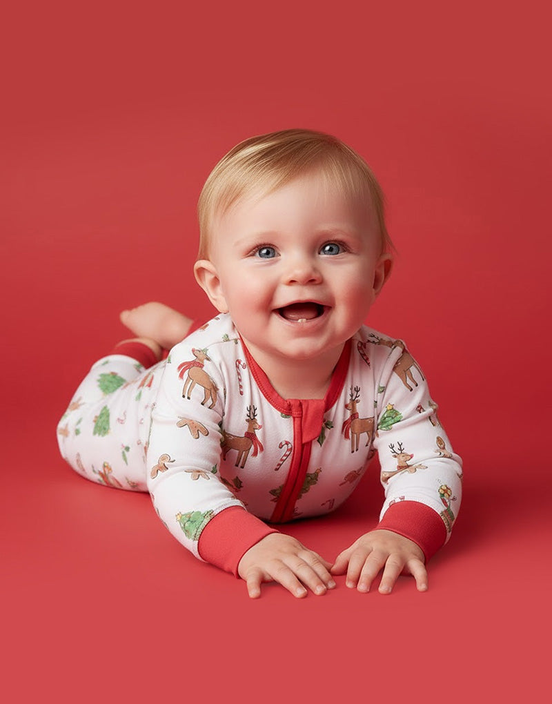 Cosy Christmas Crew Zip Sleepsuit