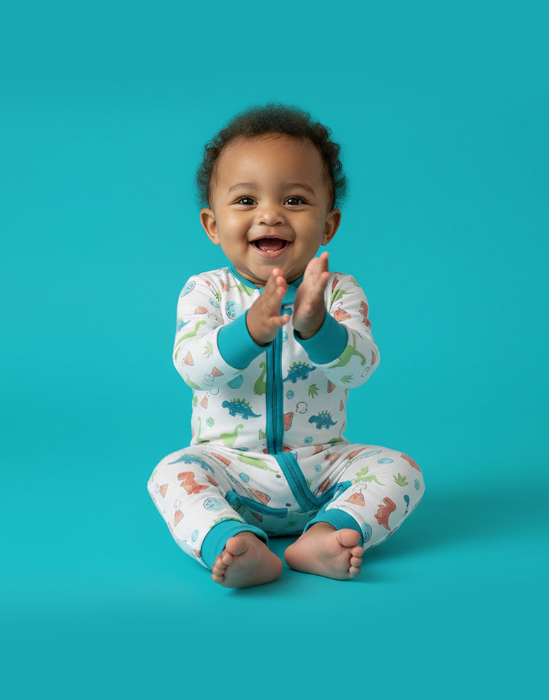 Dinosaur Dudes Zip Sleepsuit