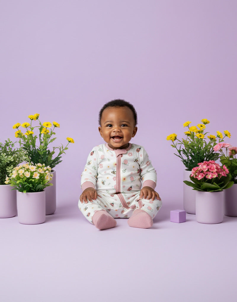 Garden Gang Zip Sleepsuit