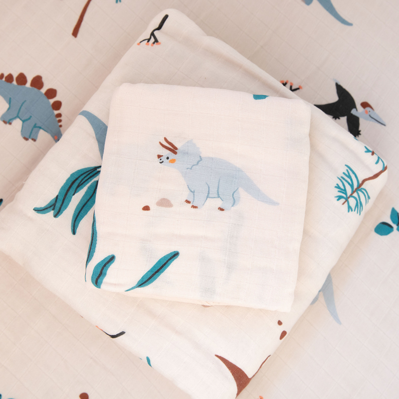 Dinosaur muslin best sale