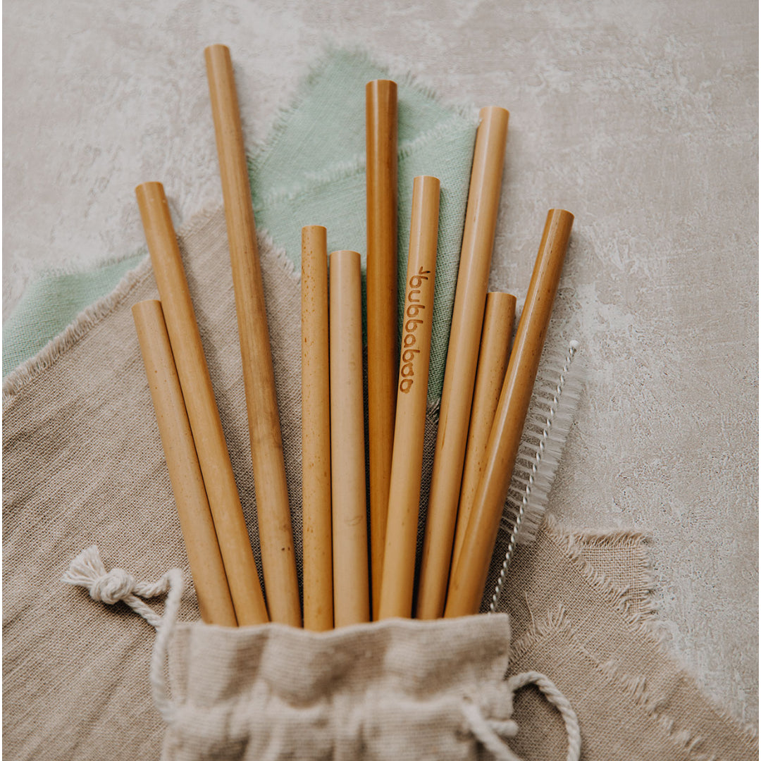 Straw Buddy Bamboo Straw Pack - 4x bamboo straws – Shore Buddies
